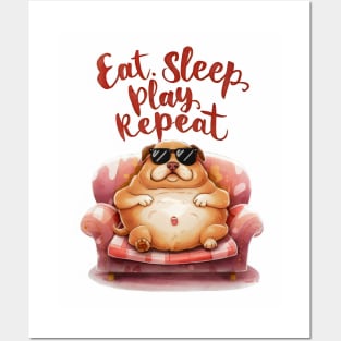 Eat Sleep Play Repeat Posters and Art